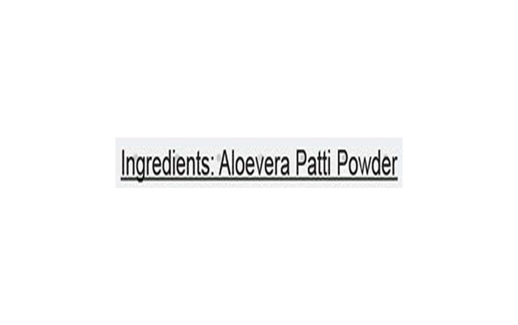 Trinetra Aloevera Patti Powder    Glass Jar  100 grams